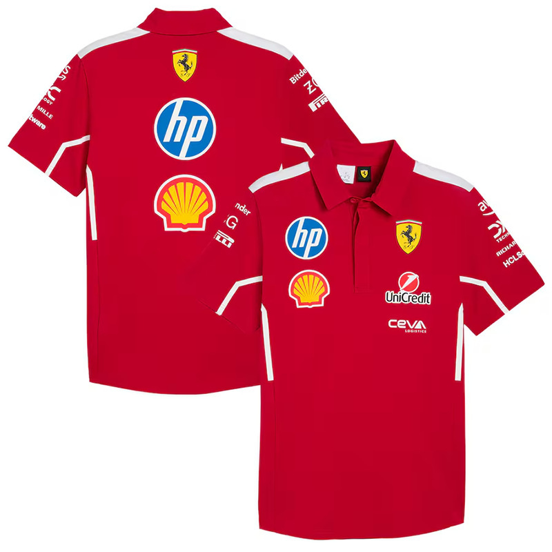 2025年新作 F1 レーシングスーツ フェラーリ メルセデスベンツ マクラーレン 半袖Tシャツ POLO 同チーム|undefined