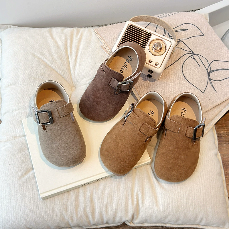 Бокенская обувь для девочек 2024 весна и осень новая мягкая подошва