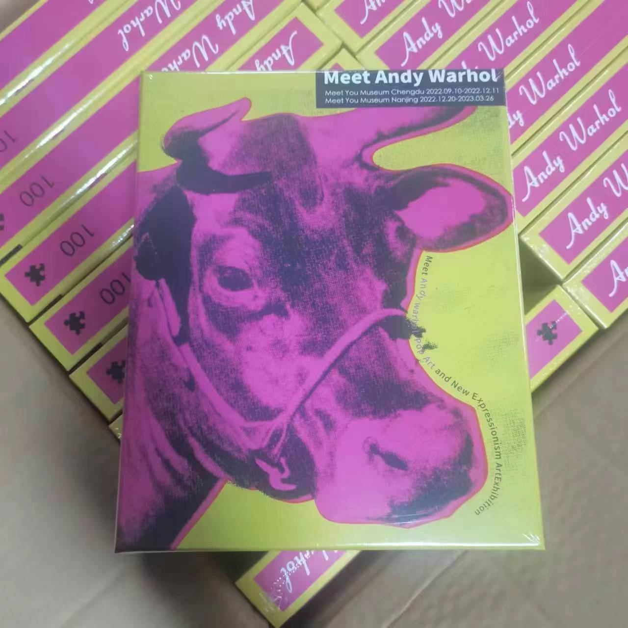 Cross-border Bestseller New Creative 3D Thickened Hardcover Puzzle 100 Pieces By Andy Warhol, USA_voghion.com