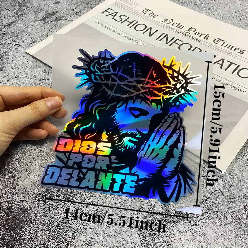 Cross-border explosion laser close stickers suitable for car window luggage bumper motorcycle front fairing scooter