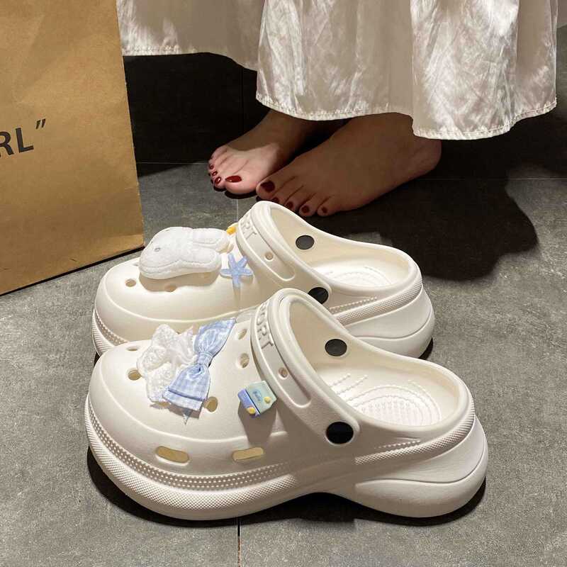 【Versatile and Popular】Korean-style starfish and rabbit beach vacation EVA thick-soled wear-resistant closed-toe clogs 【Versatile and Popular】Korean-style starfish and rabbit beach vacation EVA thick-soled wear-resistant closed-toe clogs