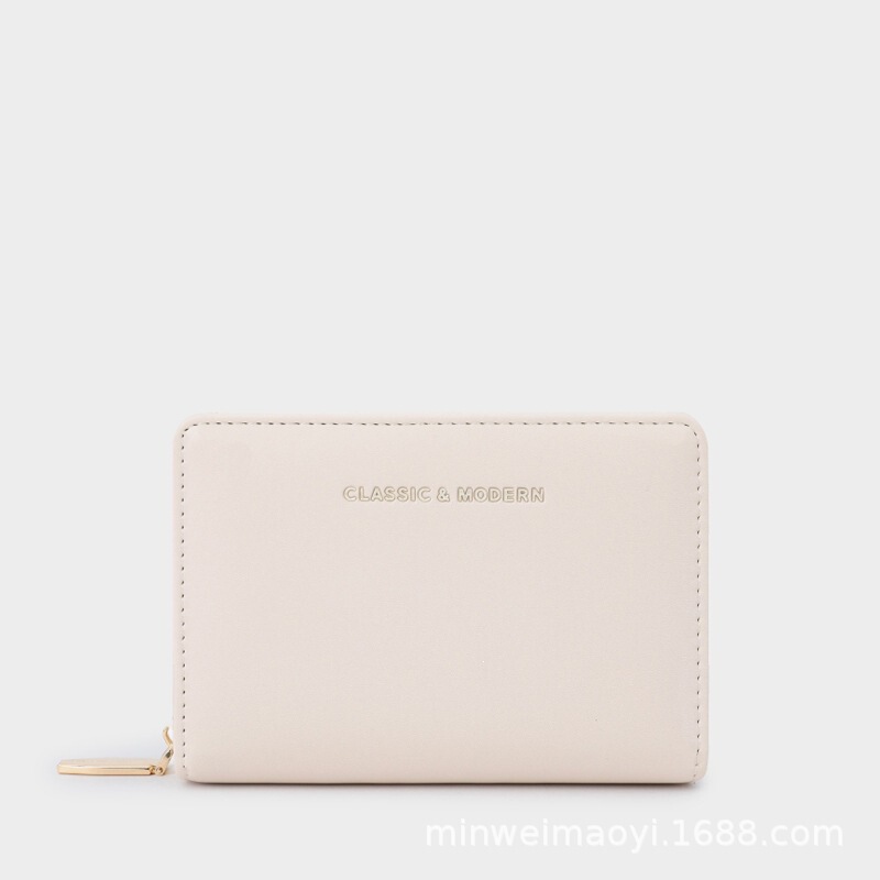 Wholesale Simple Letter-Pattern Metal Women's Wallet and Card Holder for Foreign Trade, Multi-Card Slot High-End Wallet Womenwallet Wholesale Simple Letter-Pattern Metal Women's Wallet and Card Holder for Foreign Trade, Multi-Card Slot High-End Wallet Womenwallet