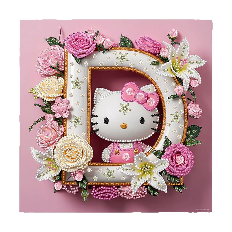 Aliexpress кроссборд KT кошка алмазная мозаика cartoon буква наклейка ручной работы diy гостиная декор картина популярная алмазная