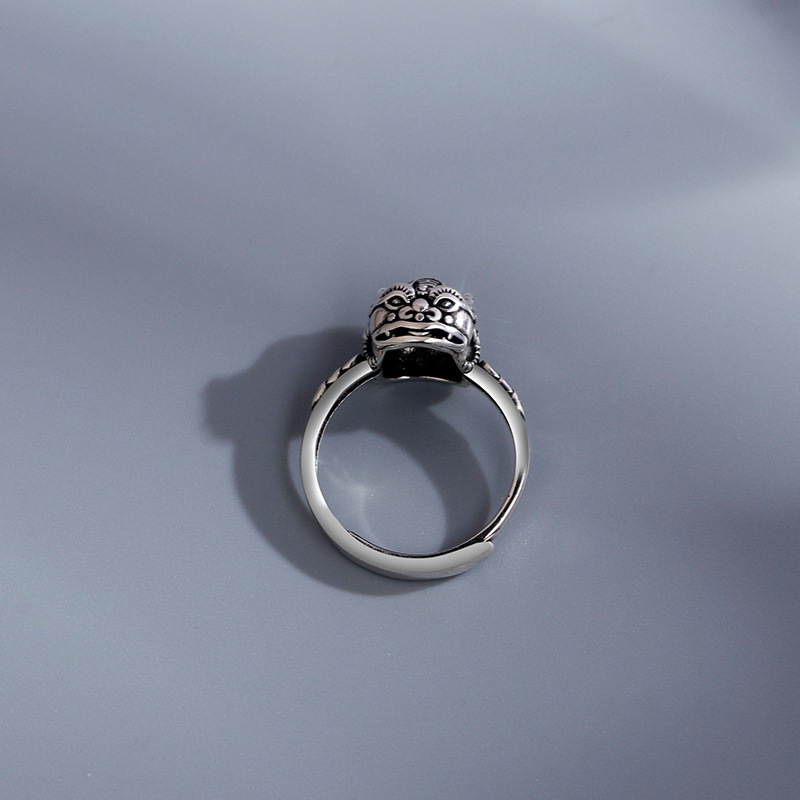 Retro ethnic fashionable trend creative ring