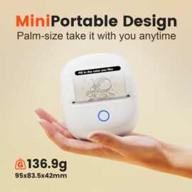 C2跨境标签图片打印机 口袋打印机便携无墨打印机 出口口袋打印