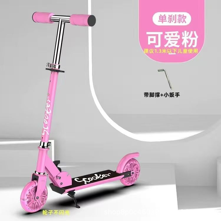 Comercio exterior más vendido para niños SOOTRE Scooter 2 patinaje sobre ruedas cochecito de bebé con freno de mano PU flash elevador plegable