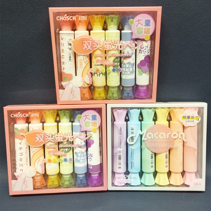 Foreign trade fruit candy shape double -headed fluorescent pen…