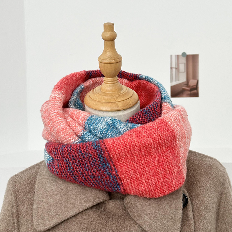 Bufandas de invierno de alta calidad de lana de punto bufandas coreanas super largas y gruesas calentamiento de cuello de mujer cuello