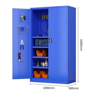 Heavy-Duty Tool Cabinet Hardware Iron Cabinet Workshop Auto Repair Garage Storage Cabinet Thickened Multi-Functional Drawer Tool