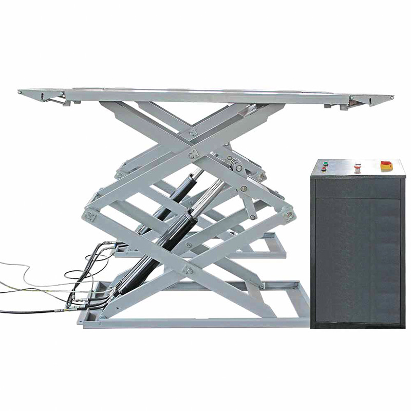 Pequeñas tijeras ascensor 4S tienda de reparación de automóviles mantenimiento móvil ultra-Delgado elevador de elevación de coche