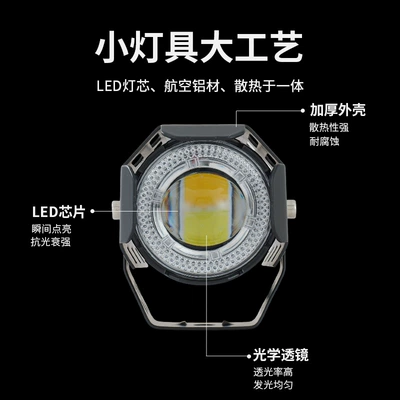 Motorcycle headlights, headlights with Strong Light, Integrated Reinforcement