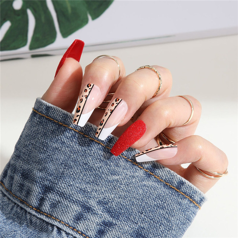 ABS Material Cute Retro Sweet Cartoon Rose Abs Nail Patches 1 Set