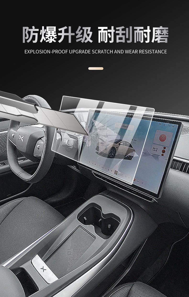 Suitable for 24/25 Xiaopeng Mona M03 Central Control Navigation Tempered Film Instrument Screen Film Interior Protection Film