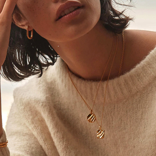 Pure Silver S925 Lightweight Luxury Irregular Initial Clavicle Necklace, European and American Cross-Border Bestselling French Retro Pearl Necklace for Women