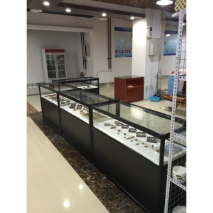 Jewelry Counter Display Cabinet Jewelry Mobile Phone Counter Glass Display Cabinet Product Jewelry Display Cabinet Shelf Tobacco and Wine Cabinet