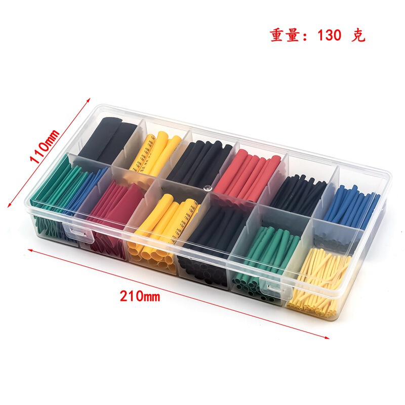 Heat Shrinkable tube 280PCs color single-fold shrink tube multi-specification DIY repair tool for home car RC model aircraft model