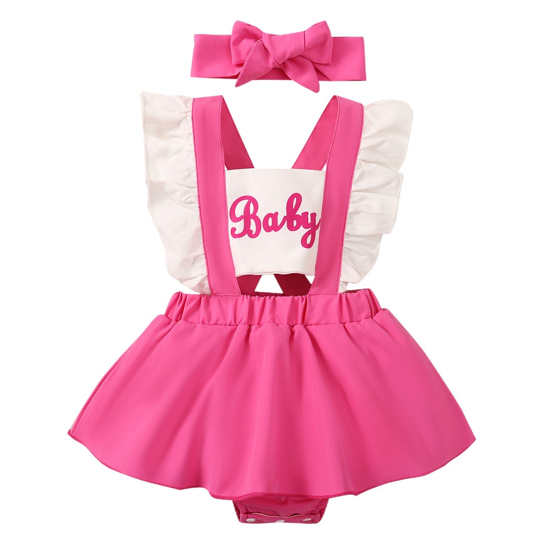 Ins ropa de bebé de celebridades de Internet verano chaleco de una pieza mameluco BABY bebé bebé bebé mono vestido de bebé ropa de verano