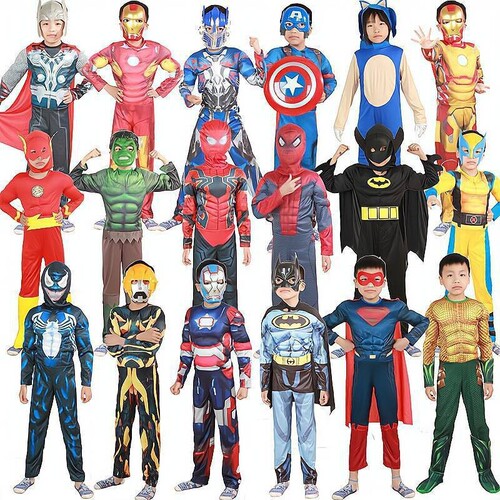 Halloween cos costumes Iron Man Hulk captain Optimus Prime i Spider Iron Man children's costumes