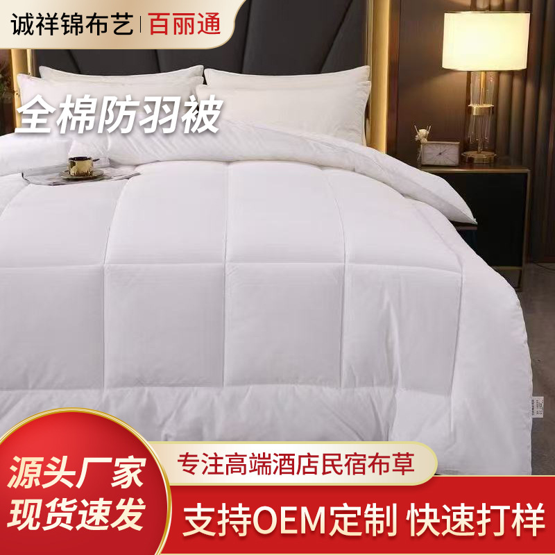 Hotel Quilt Core, Cotton Anti-Feather Cloth Quilt Core, B&B Single and Double Four-Season Universal Fiber Quilt, Hotel Quilt