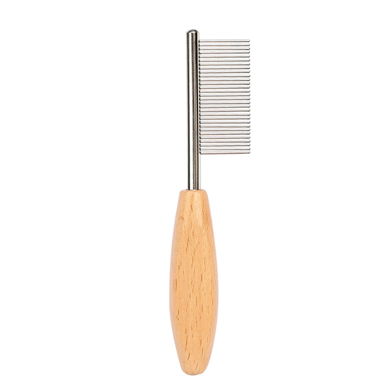 Fábrica de origen en stock para mascotas perros y gatos peines de cabello boca peines de cabello cara peines de cabello dientes estrechos mini peine image 6