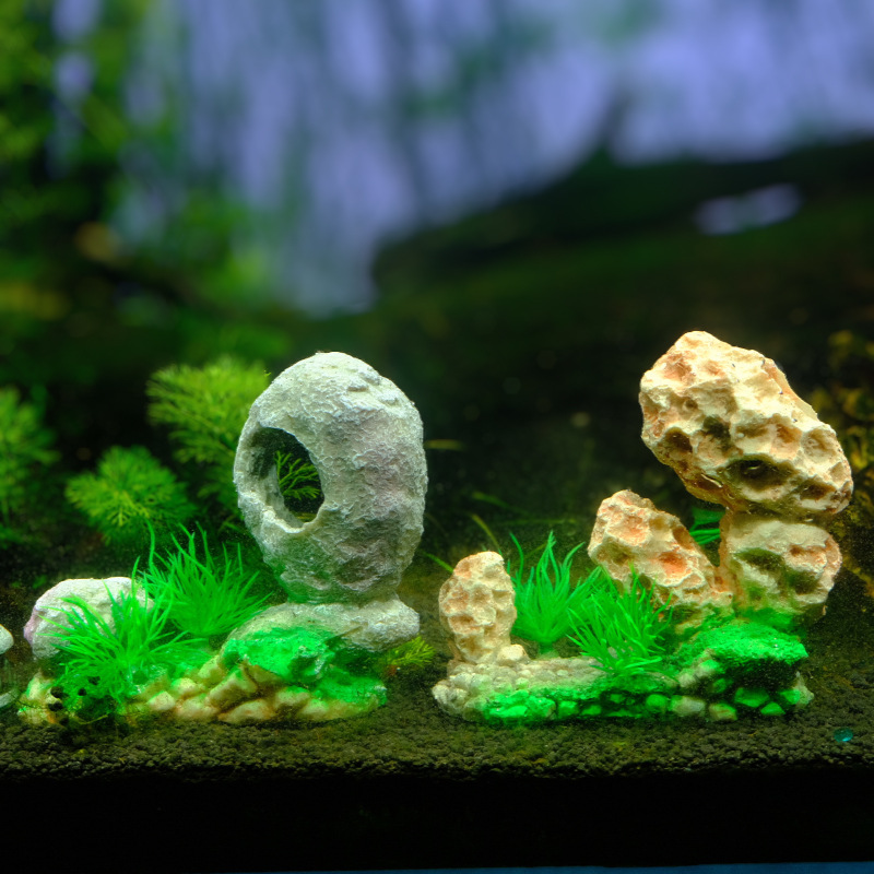 Piedra decorativa jardinería acuario paisaje mesa de arena decoración de paisajismo estilo explosivo transfronterizo simulación jardín rocalla paisajismo