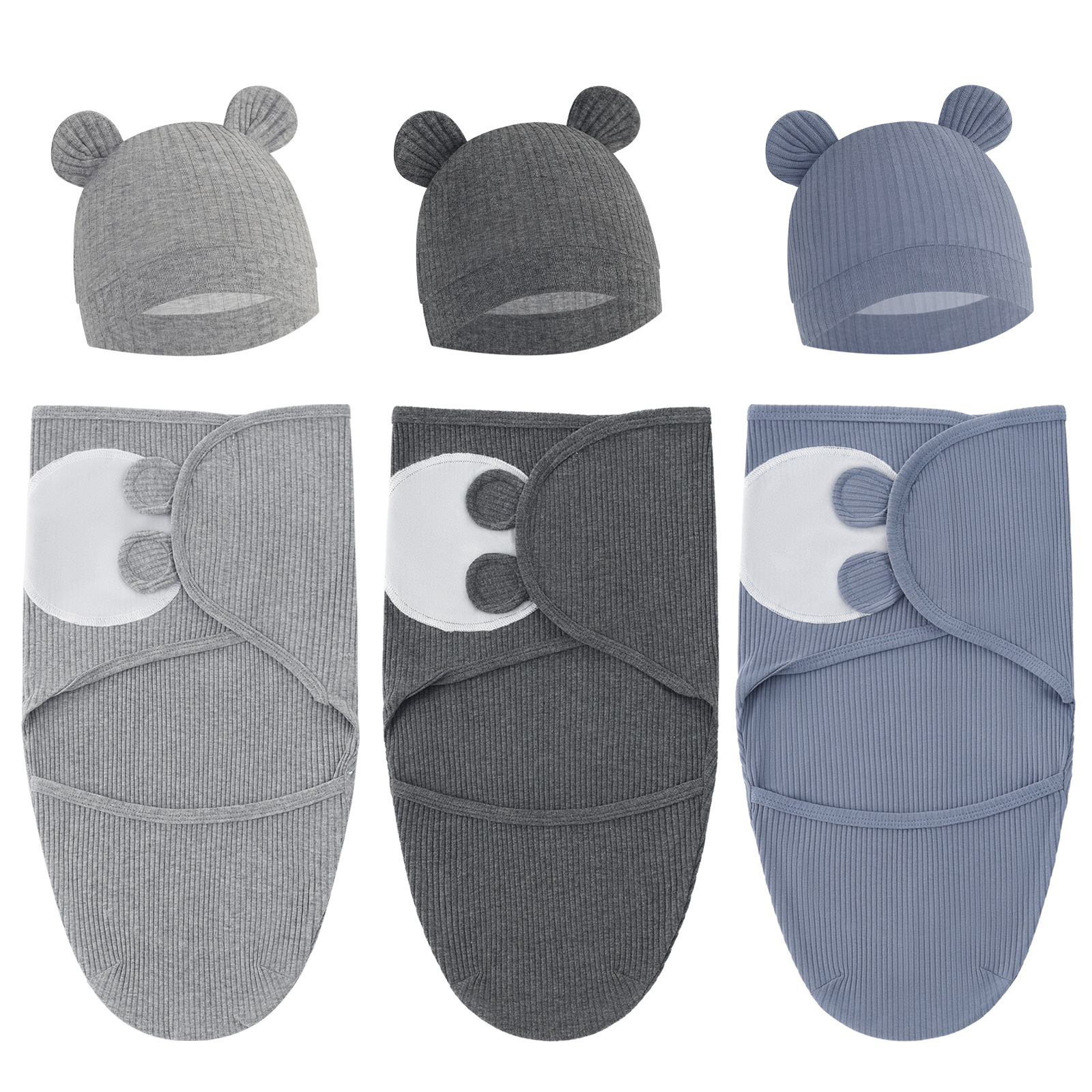 Foreign Trade European and American Newborn Swaddling Baby Spring Silkworm Sleeping Bag Delivery Room Swaddling Is Convenient and Quick to Return Diapers