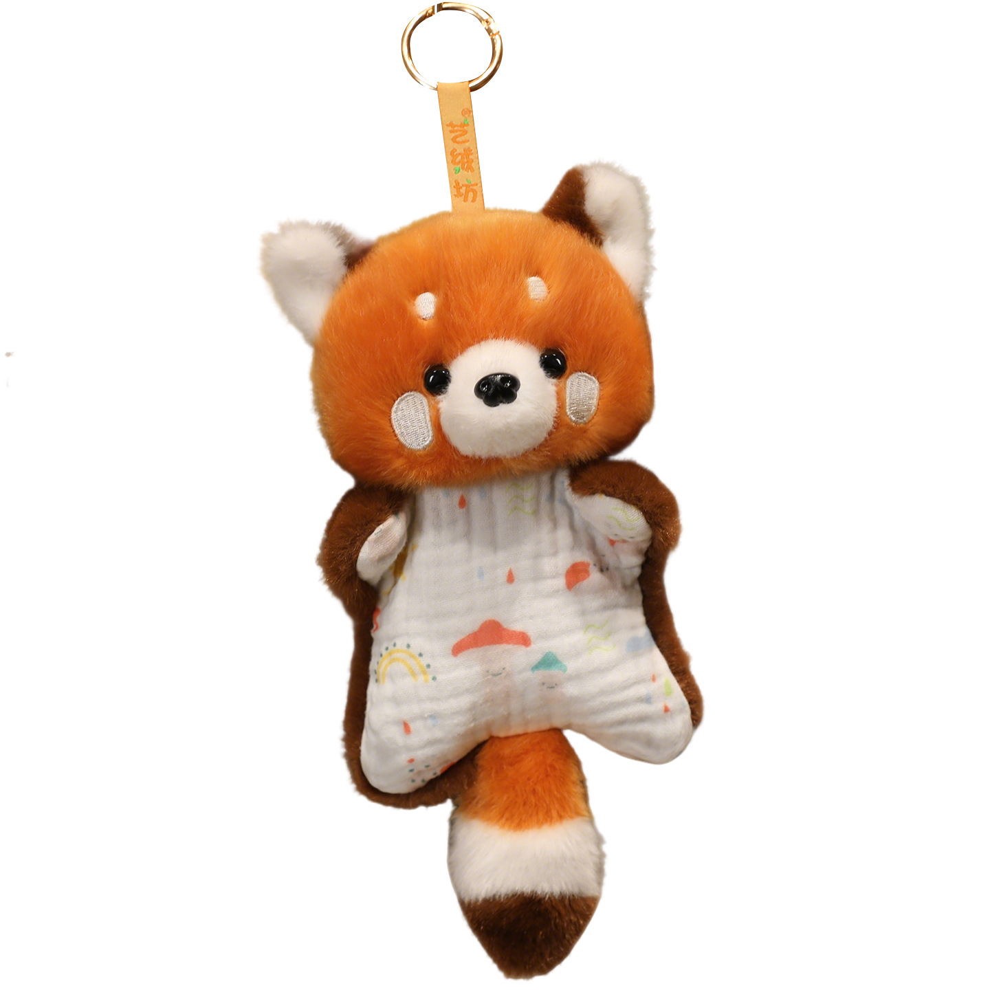 Nuevos juguetes de peluche para el parque de frijols de tela macaco muñeca mapache muñeca pequeña muñeca de animales colgante muñeca regalo