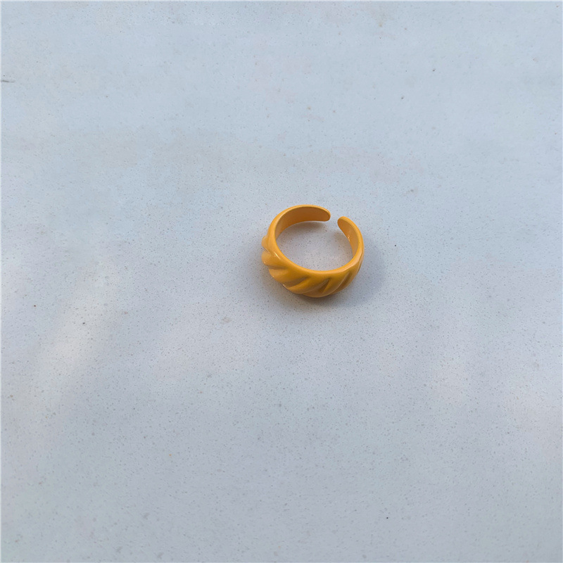 Großhandel Schmuck Süßigkeiten Farbe Zauber Diagonalstreifen Offener Ring Nihaojewelry display picture 10