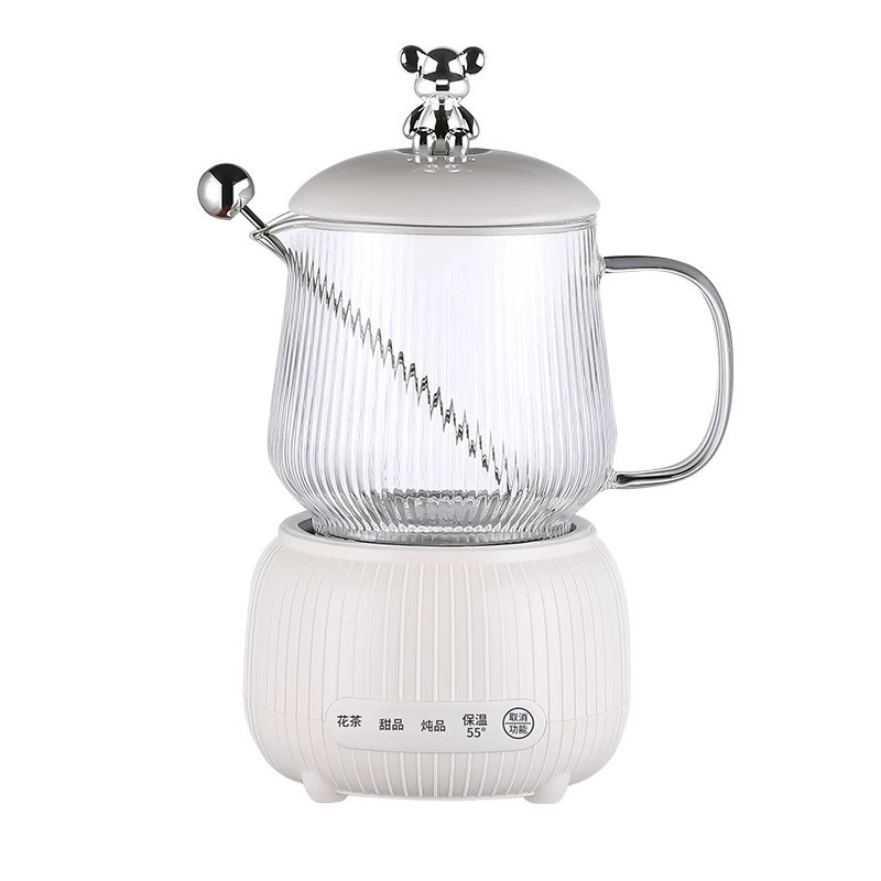 Здоровый чайник полностью автоматический кнопочный высокий borosilicate стекло офисное цветочное чайник SW-15YJ33