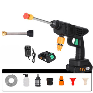 High-Pressure Electric Wireless Car Washing Machine Household Car Lithium Battery Charging Car Washing Water Gun Wholesale Multi-Function