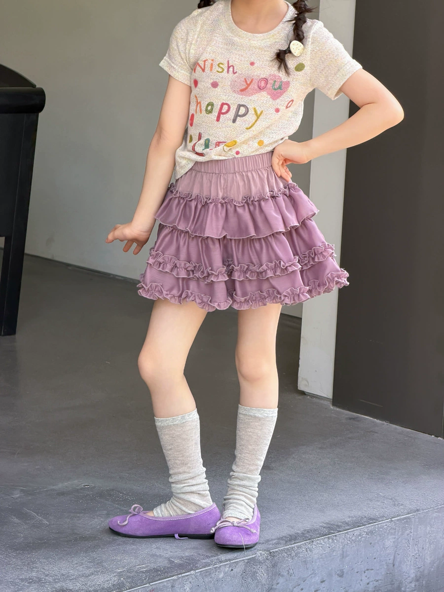 Девчоночья атмосферная юбка EMO bebé? (оригинал: Girls' atmospheric skirt, girl's sweet layered multi-layer fungus lace cake skirt)