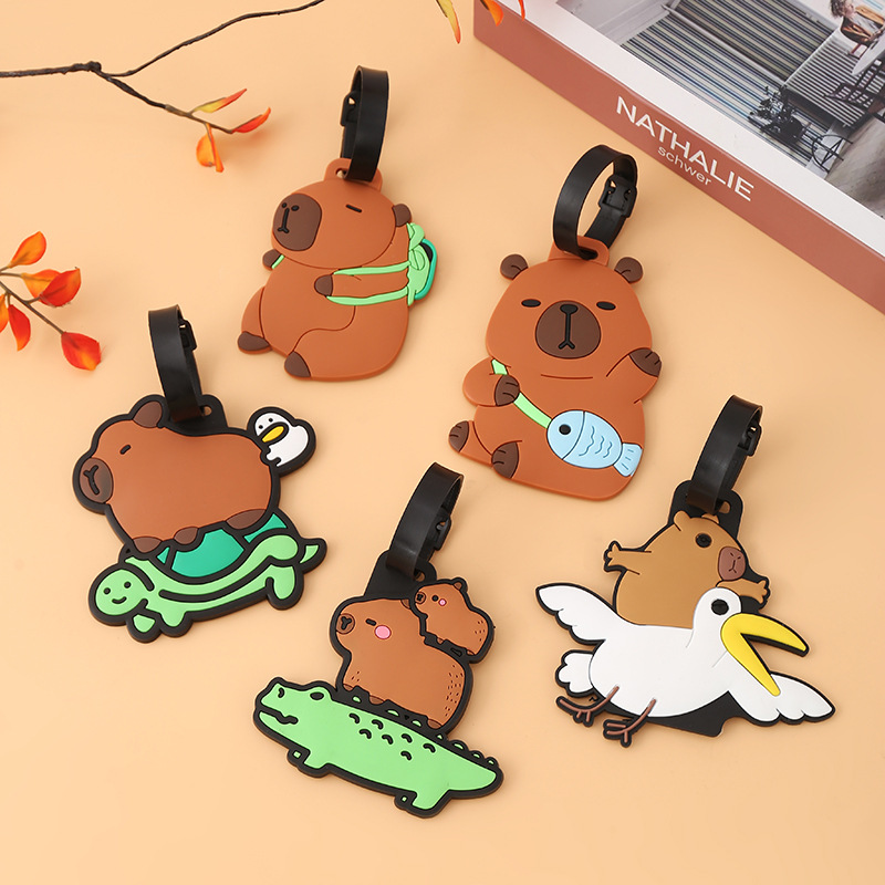 Capybara bagagerem i silikon för väskor och ryggsäckar_voghion.com