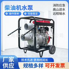 防汛排涝6寸的柴油机抽水泵 大流量自吸泵 小型便携式柴油抽水机