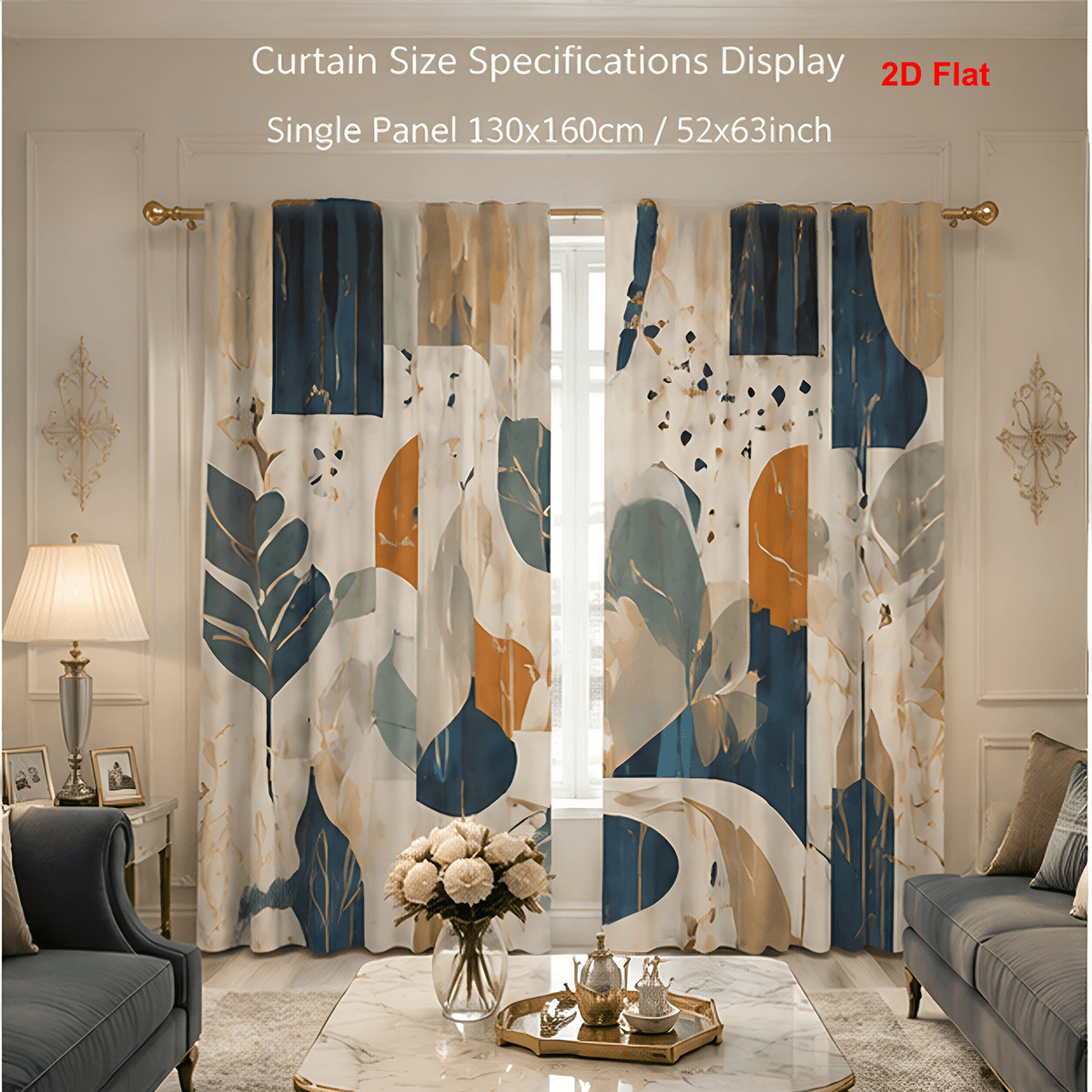 Cortina POD personalizada transfronteriza sala de estar para diseñar cortinas de impresión digital cortinas de decoración europea y americana cortina de tela gruesa image 18