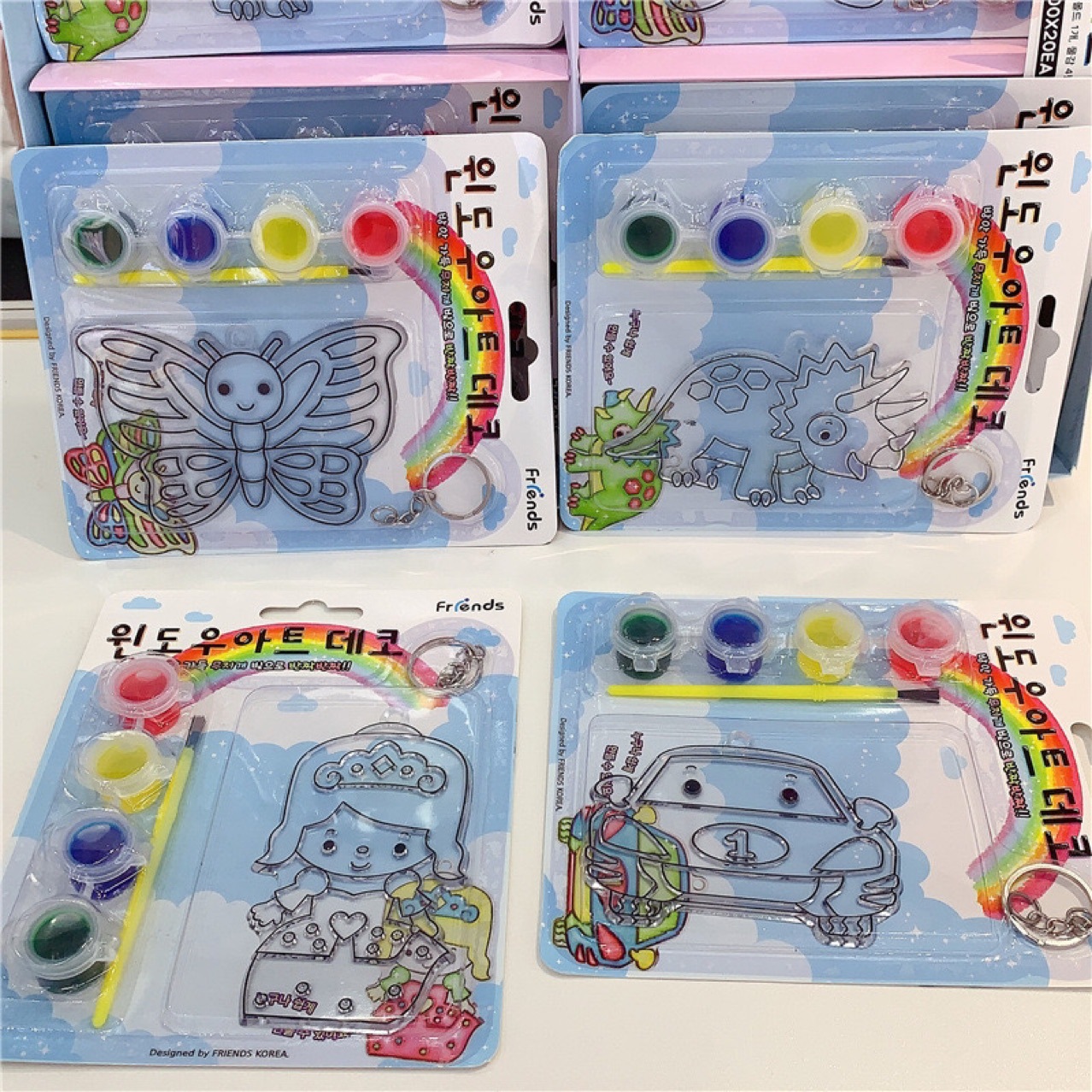 Painted children's creative pendant