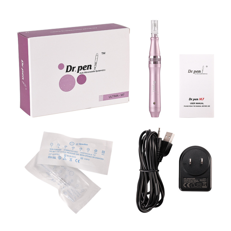 クロスボーダー Dr.penM7 電動マイクロニードルペン 微結晶導入美容器 水光導入器具 充電式ナノスポット|undefined