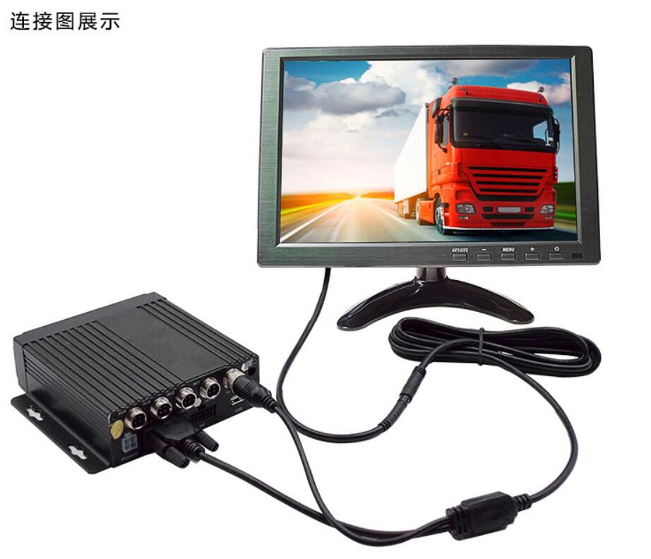 Truck Reversing Camera 10inch Vertical AHD/CCD High-Definition Display with Aviation+VGA Interface LCD Screen