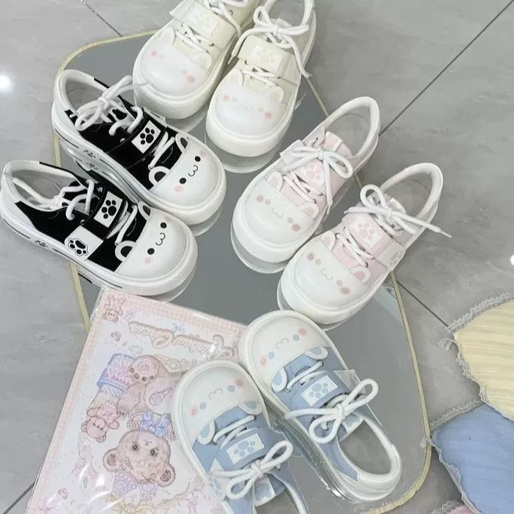 Весенняя мода маленькая белая обувь женская обувь многоцветная мода новая дикая сказка