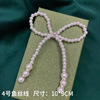 Fashionable earrings from pearl, cute clothing, decorations with bow, internet celebrity