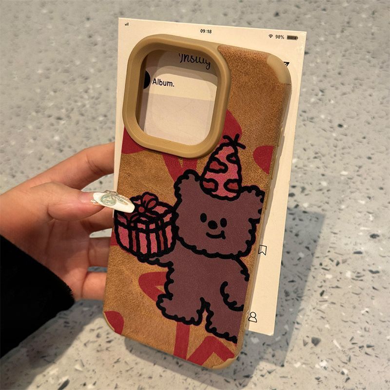 Regalo Bear para Apple 1716Promax Case iPhone One13 Resistente a la caída 12 / 11 / 14 Suave