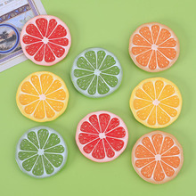 创意新款西柚盘子摆件diy奶油胶手机壳洞洞鞋发夹饰品配件批发