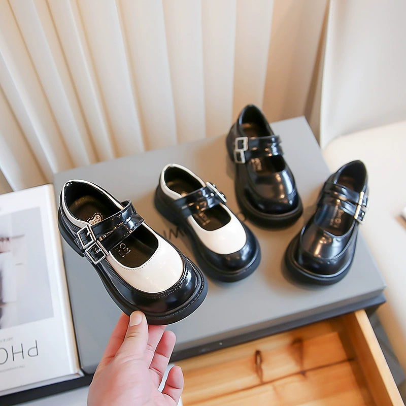 Детские кожаные туфли для девочек, осень 2025, новый корейский стиль, модные туфли Мэри Джейн, туфли принцессы для девочек