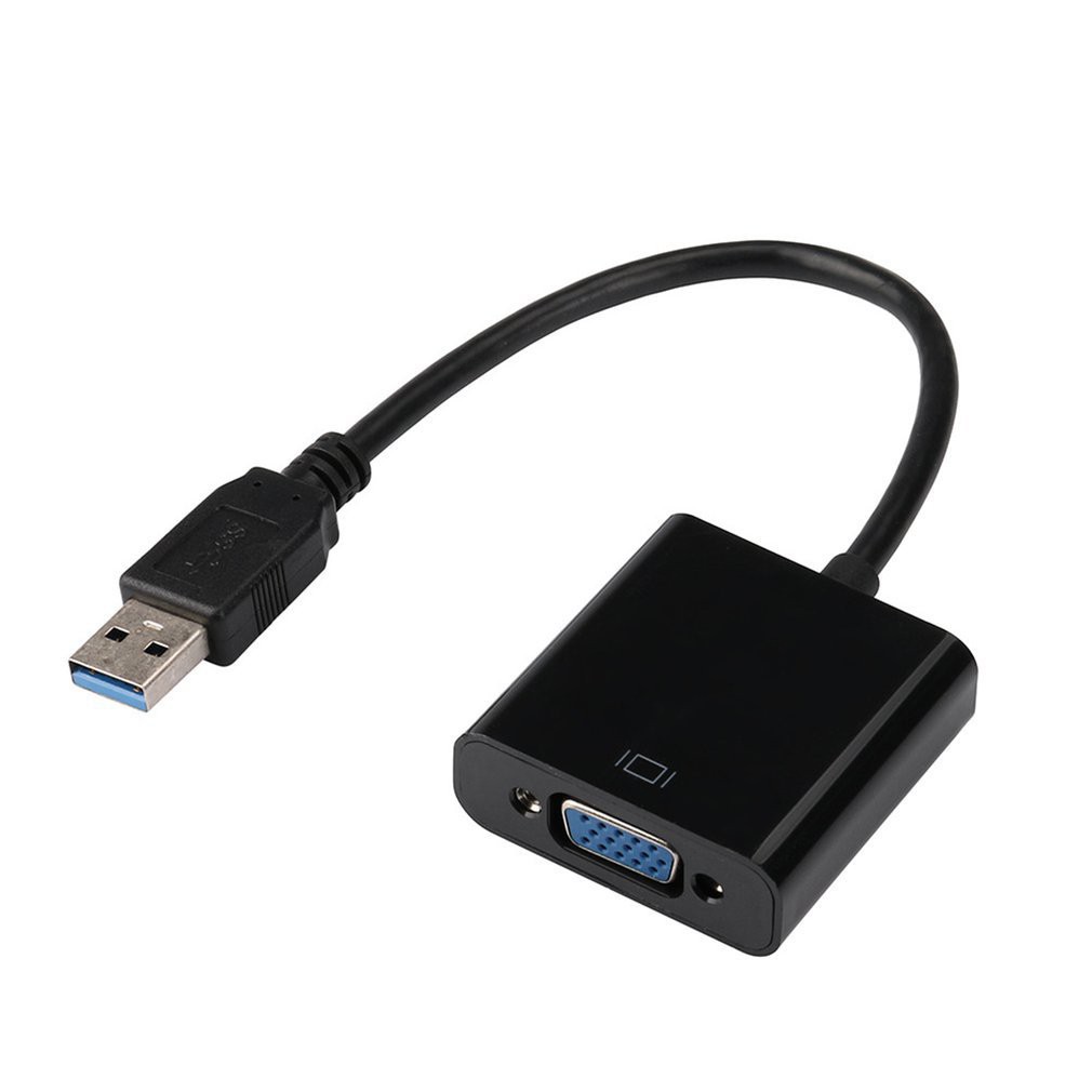 跨境USB3.0转VGA转接线免驱动1080p usb3.0 to vga电脑转投影仪线