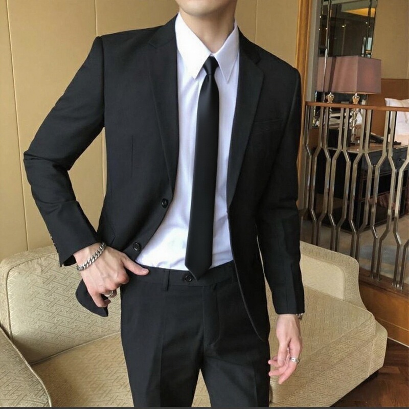 Suit Suit Men's Korean Style Group Uniform Top Jacket Groomsmen Groom Wedding Business Professional Formal Wear Small Suit Men
