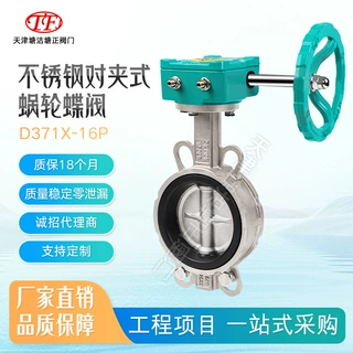 塘沽塘正阀门不锈钢蜗轮对夹蝶阀EPDM密封DN40-DN600/D371X-16P