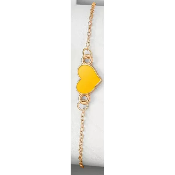 New Ins Style Small Fresh Fashion Elegant Creative Peach Heart Oil Drop Bracelet Korean Style Simple Personalized Wrist Bracelet
