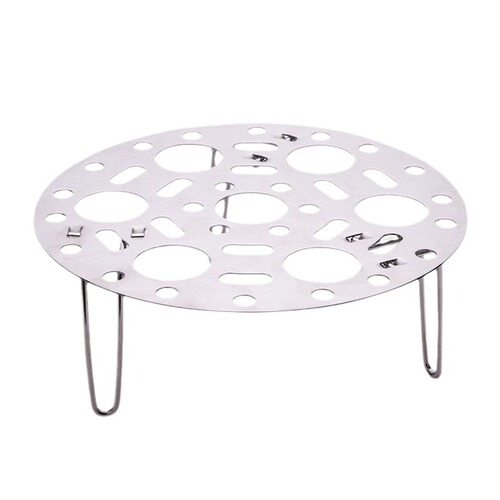 High-stile multi-purpose thick stainless steel steamer rack water separator household universal steamer tray pressure cooker steaming plate