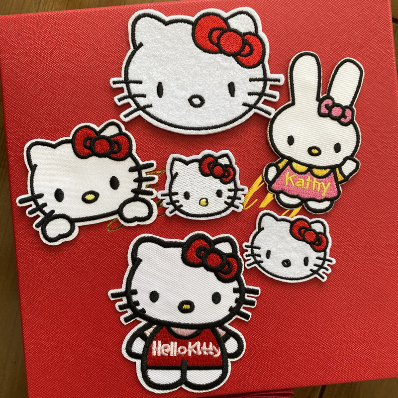 Self-adhesive Cute Cartoon Kulomi Yugui Dog Cloth Stickers Down Jacket Patch Stickers Hair Accessories Bangs Stickers Broken Hair Stickers