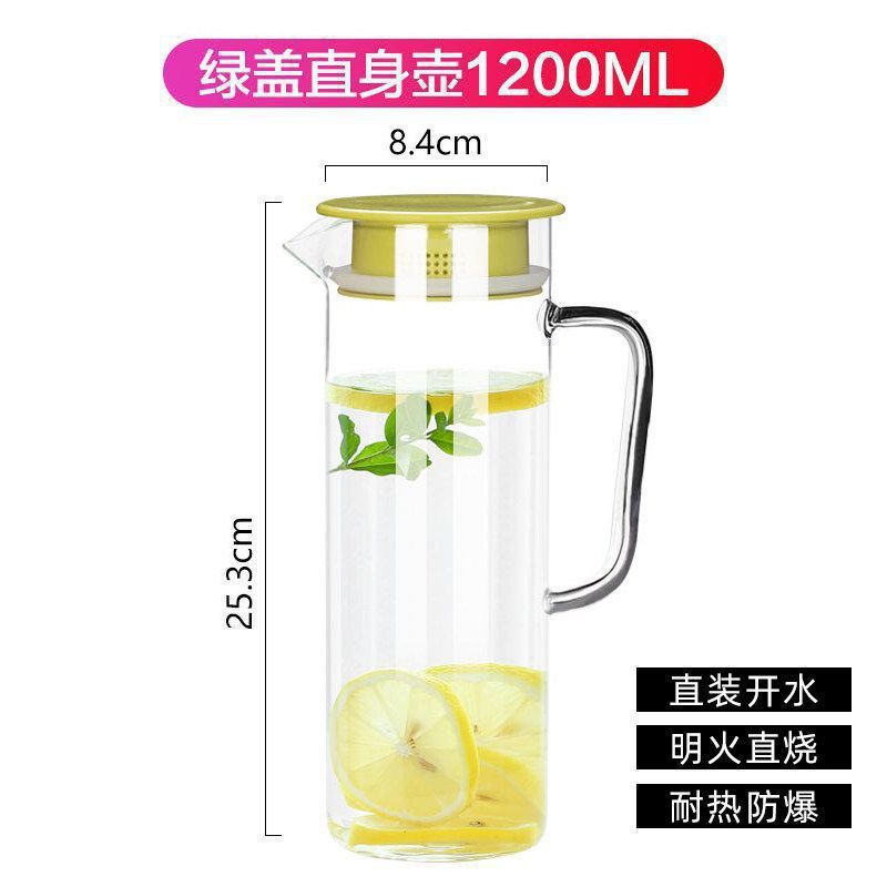 加厚大容量无铅玻璃壶 冷水壶饮料壶凉水壶果汁壶扎啤壶家用水瓶|undefined