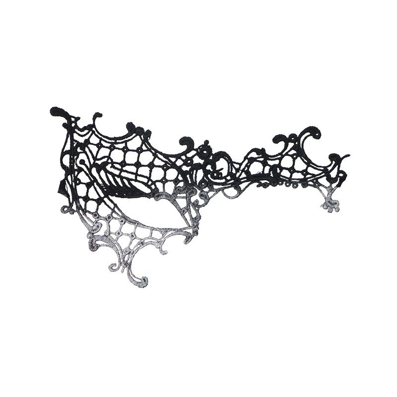 Máscara de Encaje Sexy para Carnaval, Accesorios de Halloween, Maquillaje para Actuaciones, Fiesta de Baile de Navidad, Media Máscara para Mujer